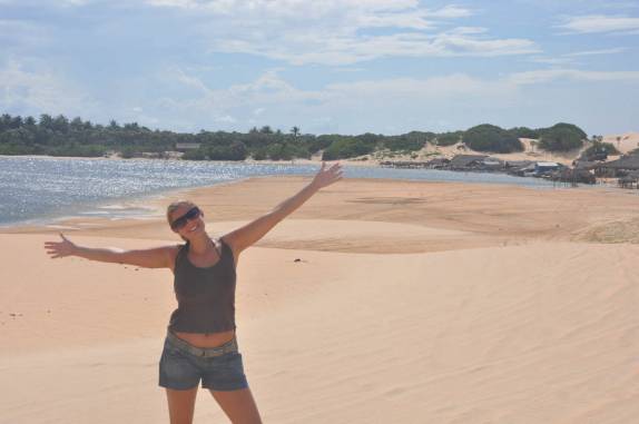 Chegando na Lagoa da Torta, em Tatajuba - CE